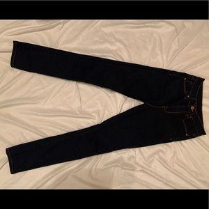 High rise denim skinny pants